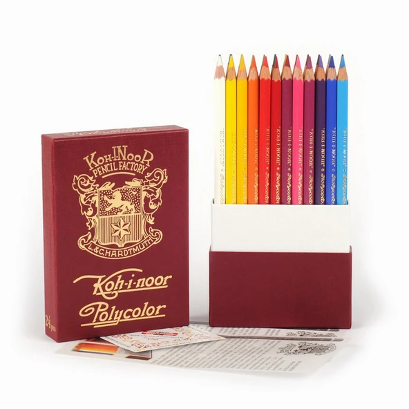 Koh-i Noor Retro 24 Renk Kuru Boya Kalemi 3824 ürün görseli 1