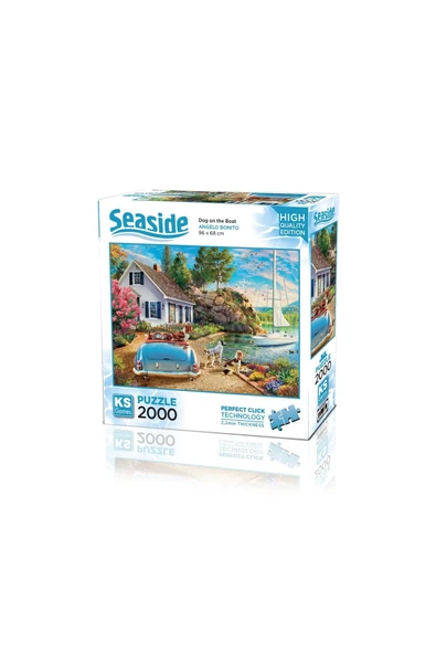 Ks Games Puzzle 2000 Parça Dog On The Boat 22537 ürün görseli 1