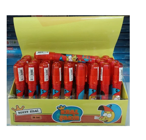 Dolphin Roket Silgi Kral Şakir Ks-6288 (36 Lı Paket) ürün görseli 1