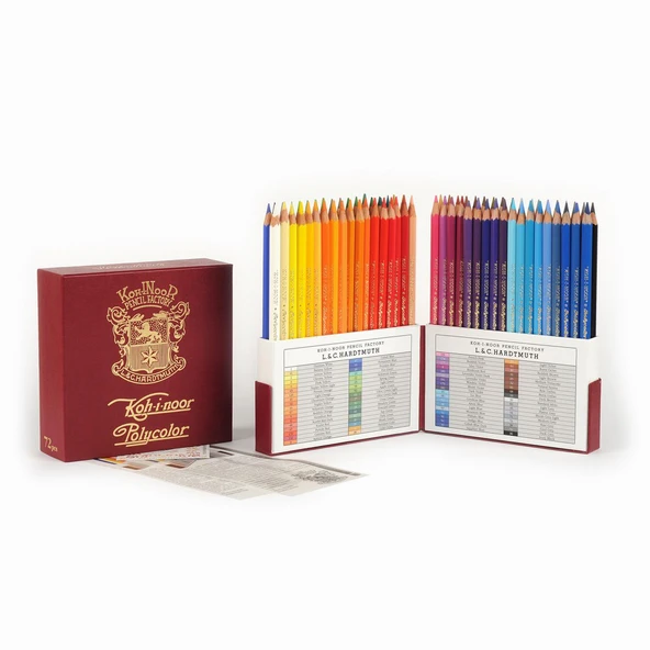 Koh-i Noor Retro Polycolor 72 Li Special Edition Kuru Boya Kalem Seti 8317 ürün görseli 1