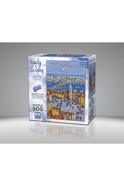 Ks Games Puzzle 500 Parça Iconic Galata 20072 - Resim 2