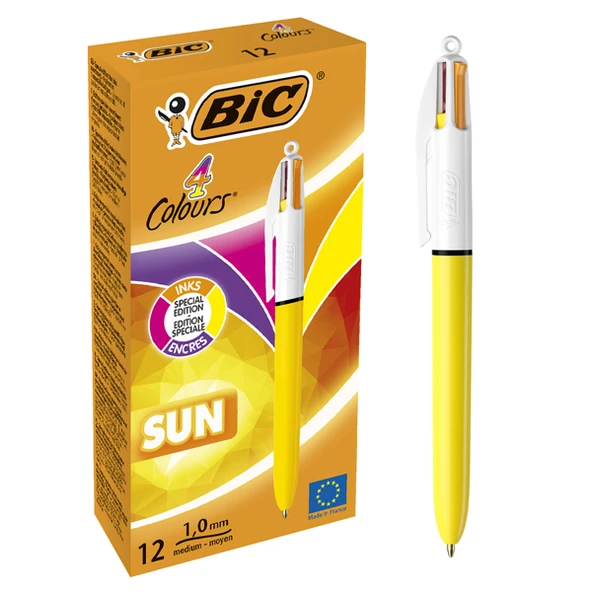 Bic Tükenmez Kalem 4 Colours Sun (12 Li Paket) 949897 ürün görseli 1