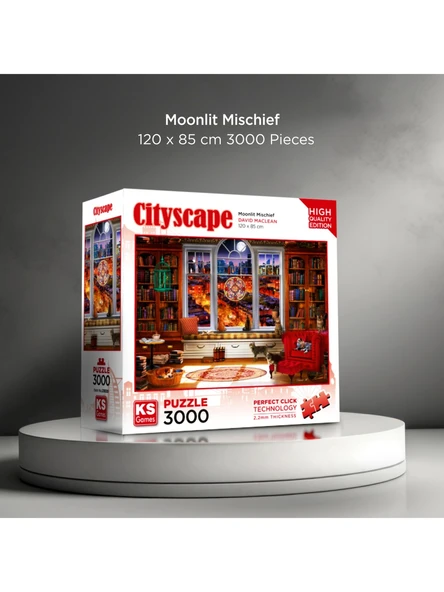 Ks Games Moonlight Mischief 3000 Parça Yetişkin Puzzle - Resim 5