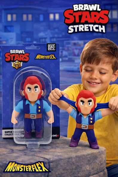 Colt I Brawl Stars Monsterflex Stretch Oyuncak Figür – Esnek Çek Bırak ürün görseli 1