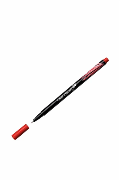 Bic Fineliner Keçe Uç Kalem İnterstiy 0,4 Mm Kırmızı 942084 (12 Li Paket) ürün görseli 1