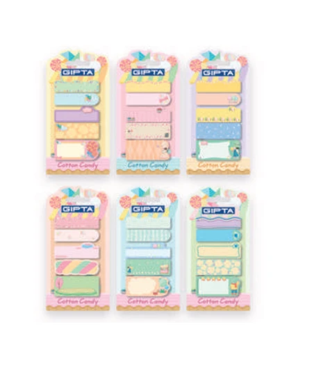 Hopax Sticky Notes 20 Yaprak Yapışkanlı Not Kağıdı Festıve Notes 5 Desen K0132 (48 Li Stand) ürün görseli 1