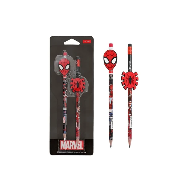 Ottonya Spiderman Figürlü Kurşun Kalem 2 Li Paket Gv-Pam ürün görseli 1