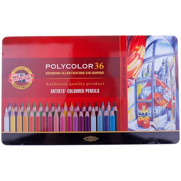 Koh-İ Noor Polycolor Sanatsal Kuru Boya Kalemi 36 Renk Of Artist´S Coloured Pencils 3825 36 ürün görseli 1