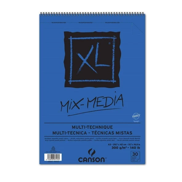 Canson Çok Amaçlı Çizim Defteri Spp Canxl Mix Media 30S A3 300 Gram ürün görseli 1