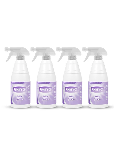 Sparro Clean 4'lü Ultra Güçlü Leke Çıkarıcı 1000ml - Beyaz ve Renkli Kumaşlar İçin - Hızlı, Etkili ve Güçlü Formül ürün görseli 1