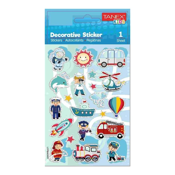 Tanex Ulaşım Araçları Serisi Etiket Sticker Tnx-25151 ürün görseli 1