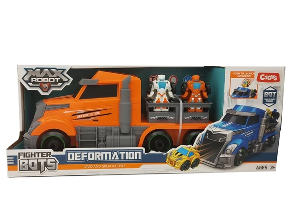 Ctoy Oyuncak Taşıyıcı Tır ve Robota Dönüşebilen Mini Araçlar L017-7 (Karışık Model 1 Adet) ürün görseli 1
