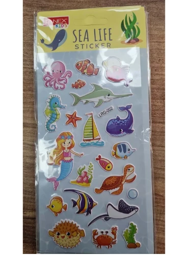 Tanex Sea Life Sticker-3 Puffy Etiketi Tnx-5102 ürün görseli 1