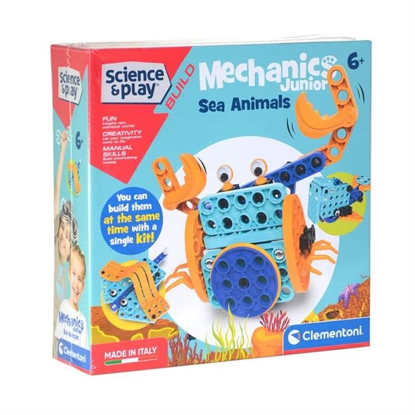Clementoni Oyuncak Mechanics Junior Mekanik Laboratuarı - Deniz Hayvanları CLE-75059TR ürün görseli 1