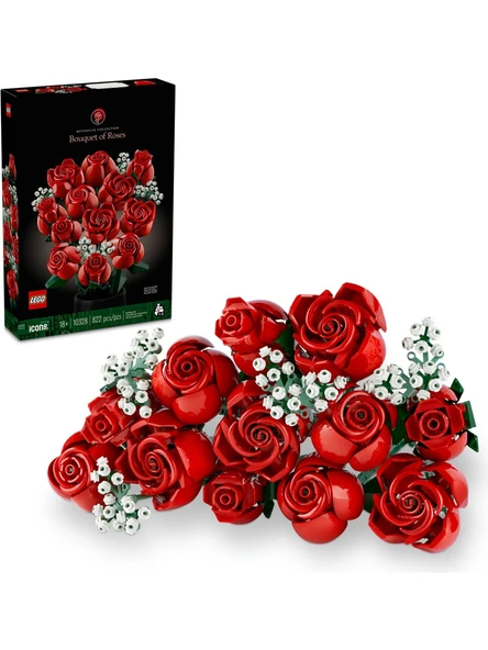 Lego Gül Buketi (822 Parça) Yaratıcı Oyuncak Yapım Seti ürün görseli 1