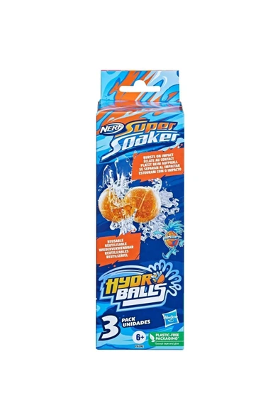 Nerf Oyuncak Super Soaker Hydro Balls Su Topları 3 Lü Paket F6392 ürün görseli 1