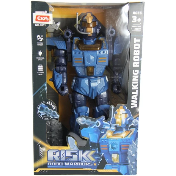 Ctoy Oyuncak Işıklı Sesli Ok Atan Ve 360 Derece Dönen Robot 6051 (Karışık Renk 1 Adet) ürün görseli 1