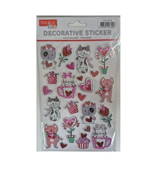 Tanex Puffy Eva Serisi Stickers Tnx-27153 ürün görseli 1