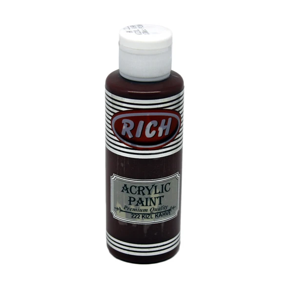 Rich Akrilik Boya 120 Cc Kızıl Kahve Akr-120-222 ürün görseli 1