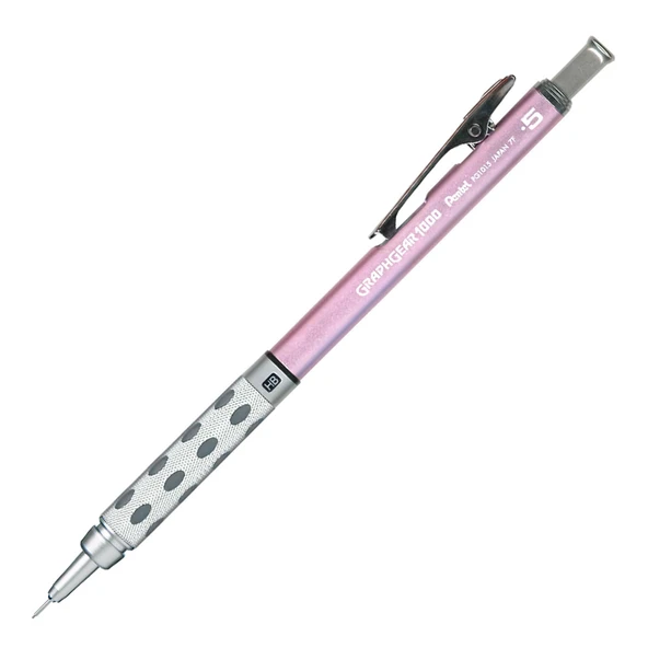 Pentel 0.5 Metal Gövdeli Gizli Uç Teknik Çizim Ve Yazı Versatil Kalem Pembe Pg1015C-Px ürün görseli 1