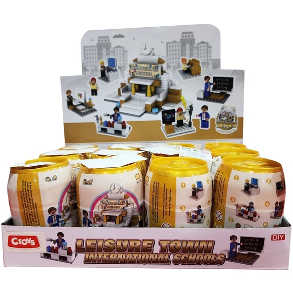 Ctoy Oyuncak Mini Bloklar Okul 755 (Karışık Model 1 Adet) ürün görseli 1
