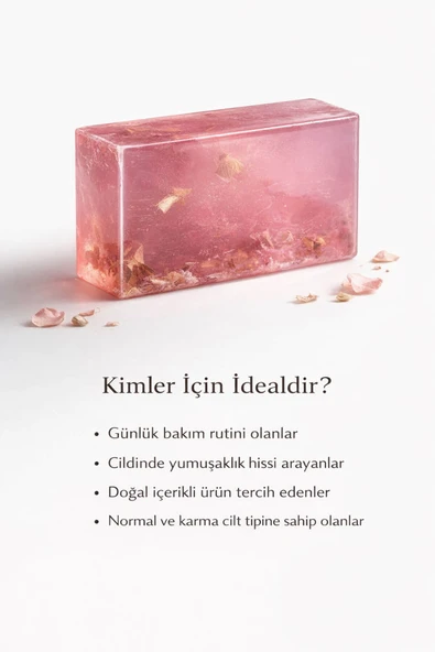 Gül Özlü Cilt Bakım Sabunu - 120 gr - Resim 4