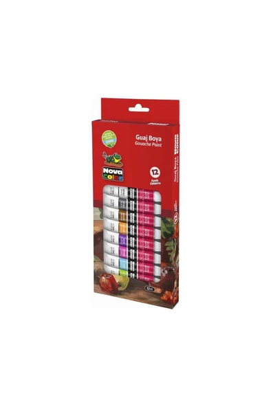 Nova Color Guaj Boya Tüp 12 Li 12 Ml Nc-781 ürün görseli 1