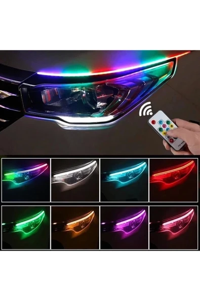 Üstü Kumandalı Far Içi & Far Kayar Led Açılış Animasyonlu 8 Renk Rgb ürün görseli 1