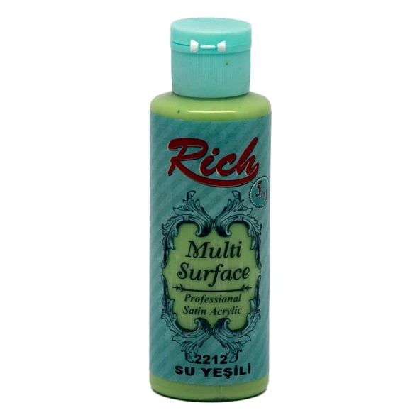 Rich Akrilik Boya Multi Surface 120 Cc Su Yeşili 120-2212 ürün görseli 1