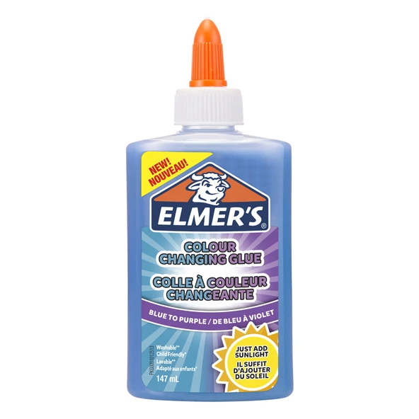 Elmers Renk Değiştiren Slime Yapıştırıcı Mavi 147 ML 2109507 ürün görseli 1