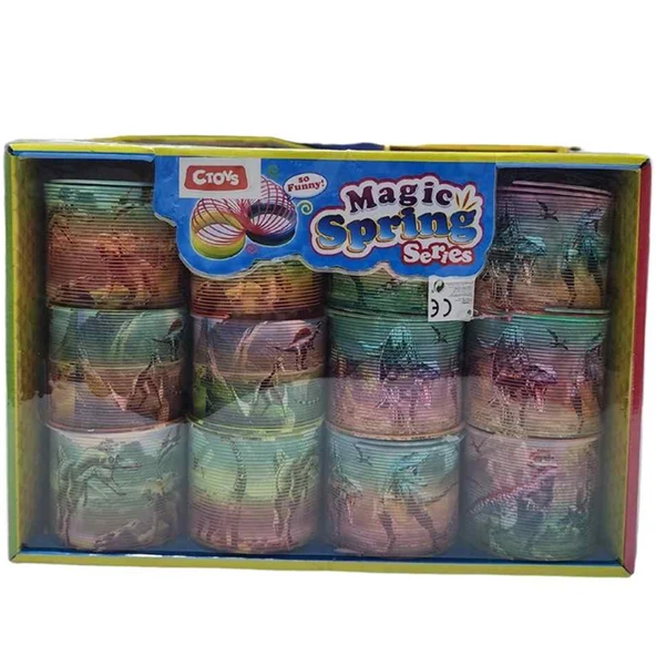 Ctoy Oyuncak Stres Yayı Dinazor Kl01-A (12 Li Paket) ürün görseli 1