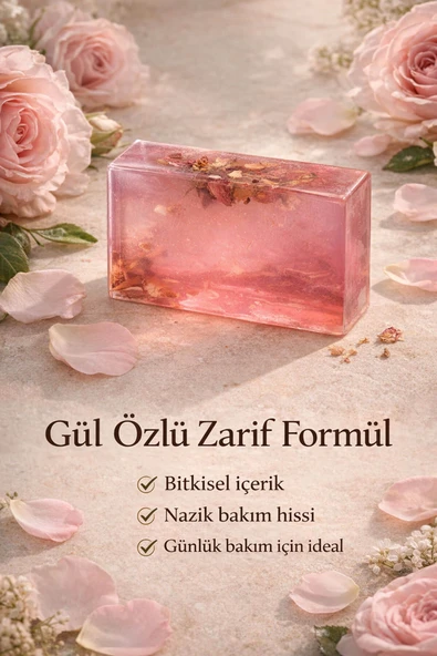 Gül Özlü Cilt Bakım Sabunu - 120 gr - Resim 2