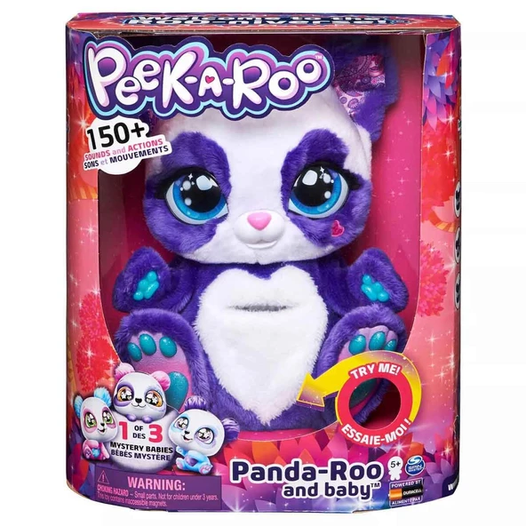 Spinmaster Oyuncak İnteraktif Peluş Panda Peek-A-Roo ürün görseli 1