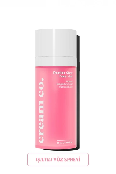 Cream Co. Nemlendirici Arındırıcı Yüz Spreyi | Peptit Face Mist | Ektoin Hyaluronik Asit ürün görseli 1