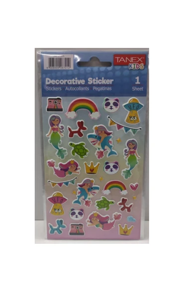 Tanex Puffy Decorative Serisi Stickers Tnx-27205 ürün görseli 1