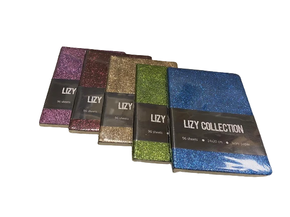 Liz Defter Sim Kapaklı Çizgili 96 Yaprak 14X20Cm İvory Not Defteri Sim129Ç ürün görseli 1