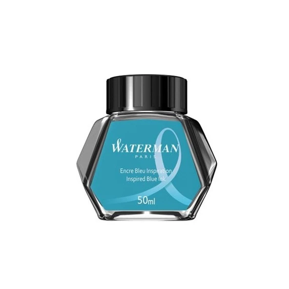 Waterman Dolma Kalem Mürekkebi Cam Şişede 50 Ml Deniz Mavi S0110810 ürün görseli 1