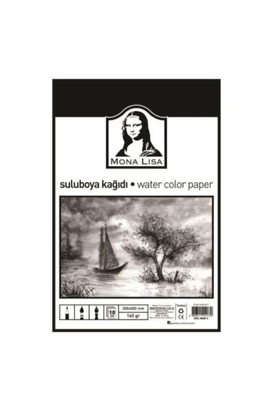 Südor Monalisa Sulu Boya Kağıdı 35x50Cm 160 Gram 10 Yaprak MN09-2 ürün görseli 1