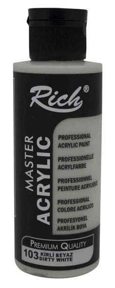 Rich Akrilik Boya 120 Cc Kirli Beyaz Akr-120-103 ürün görseli 1