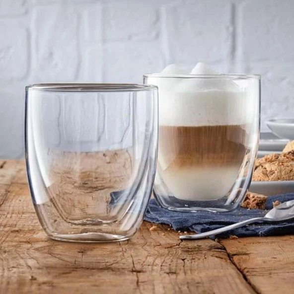 WMF Cappucino Bardağı Cam 2''li 3201001622 - Resim 3
