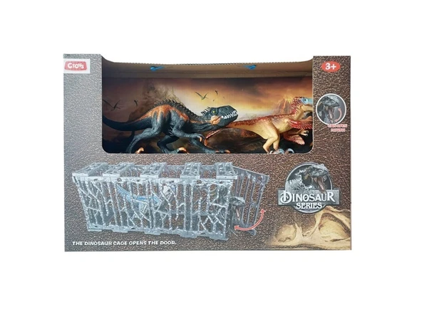 Ctoy Oyuncak Kafesli Dinozor Seti 610-80 ürün görseli 1