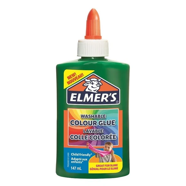 Elmer S Mat Renkli Sıvı Yapıştırıcı Yeşil 147 Ml (Slime Yapıştırıcı) 2109505 ürün görseli 1
