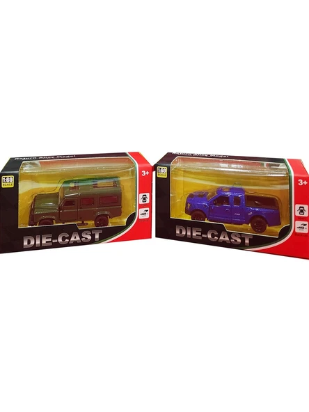 Ctoy Oyuncak Çek Bırak Kapıları Açılabilir Arazi Araçları 1:60 Mb303-1D (Karışık Model 1 Adet) ürün görseli 1