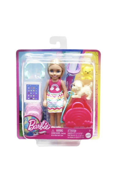 Barbie Oyuncak Seyahatte Chelsea Bebek ve Aksesuarları Hjy17 ürün görseli 1