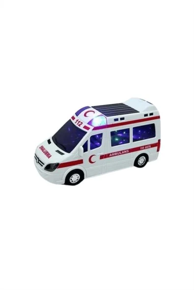 Ctoy Oyuncak Pilli Sesli Ve Işıklı 3D Ambulans 89-2689b ürün görseli 1