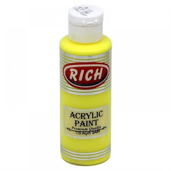Rich Akrilik Boya 120 Cc Açık Sarı Akr-120-110 ürün görseli 1