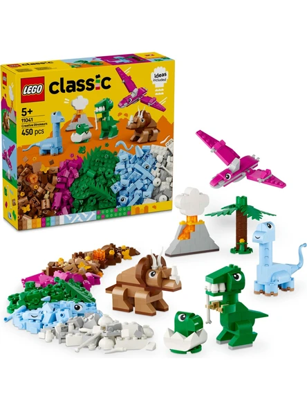 Lego Classıc Dinozorlar (450 Parça) Yaratıcı Oyuncak Yapım Seti ürün görseli 1