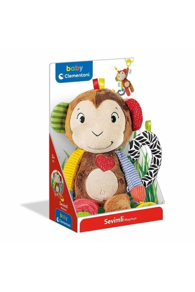 Baby Clementoni Oyuncak Puset Oyuncağı Sevimli Maymun CLE-64187 ürün görseli 1