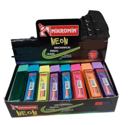 Mikro Kurşun Kalem Ucu Kısa Min (Versatil Kalem Ucu) 60 Mm Neon 0.9 Mm M-602 (48 Tüp) ürün görseli 1