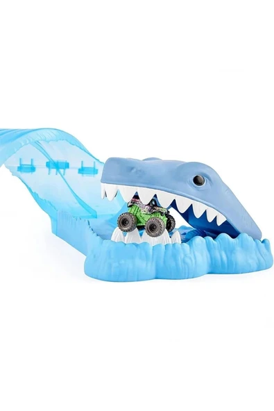 Spinmaster Oyuncak Monster Jam Mini Megalodon Yarış Seti 6060718 - Resim 4